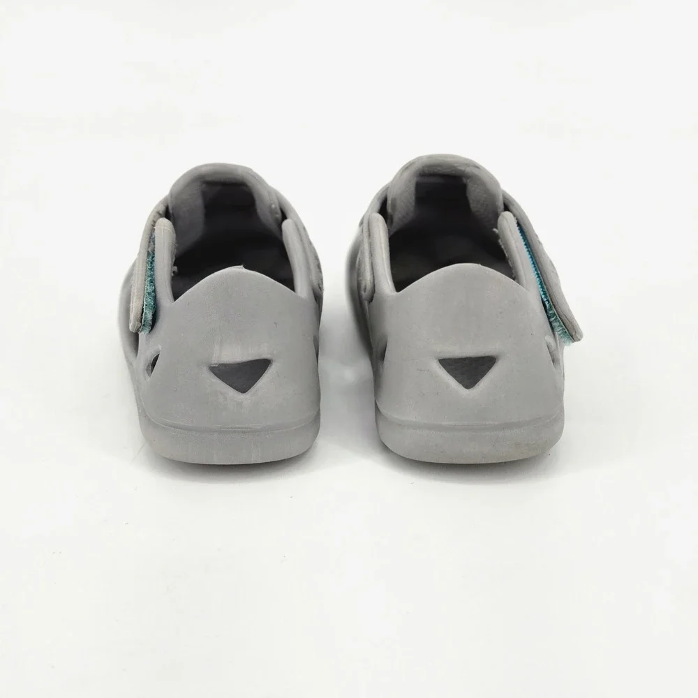 Ten Little Kids Splash Sandals Closed Toe Water Shoes Cool Grey Toddler Size 7